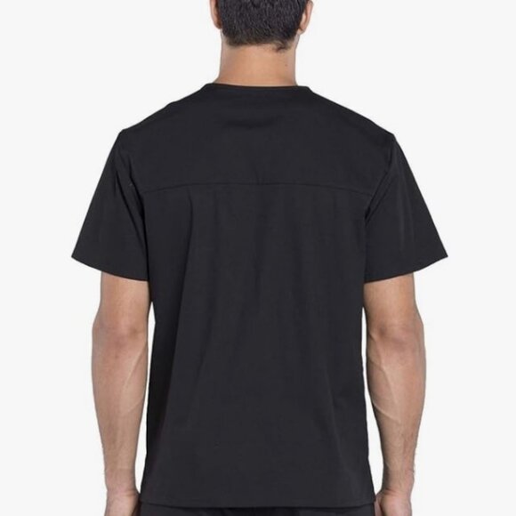 Cherokee Black Scrubs Top Medium Men New - Picture 2 of 3
